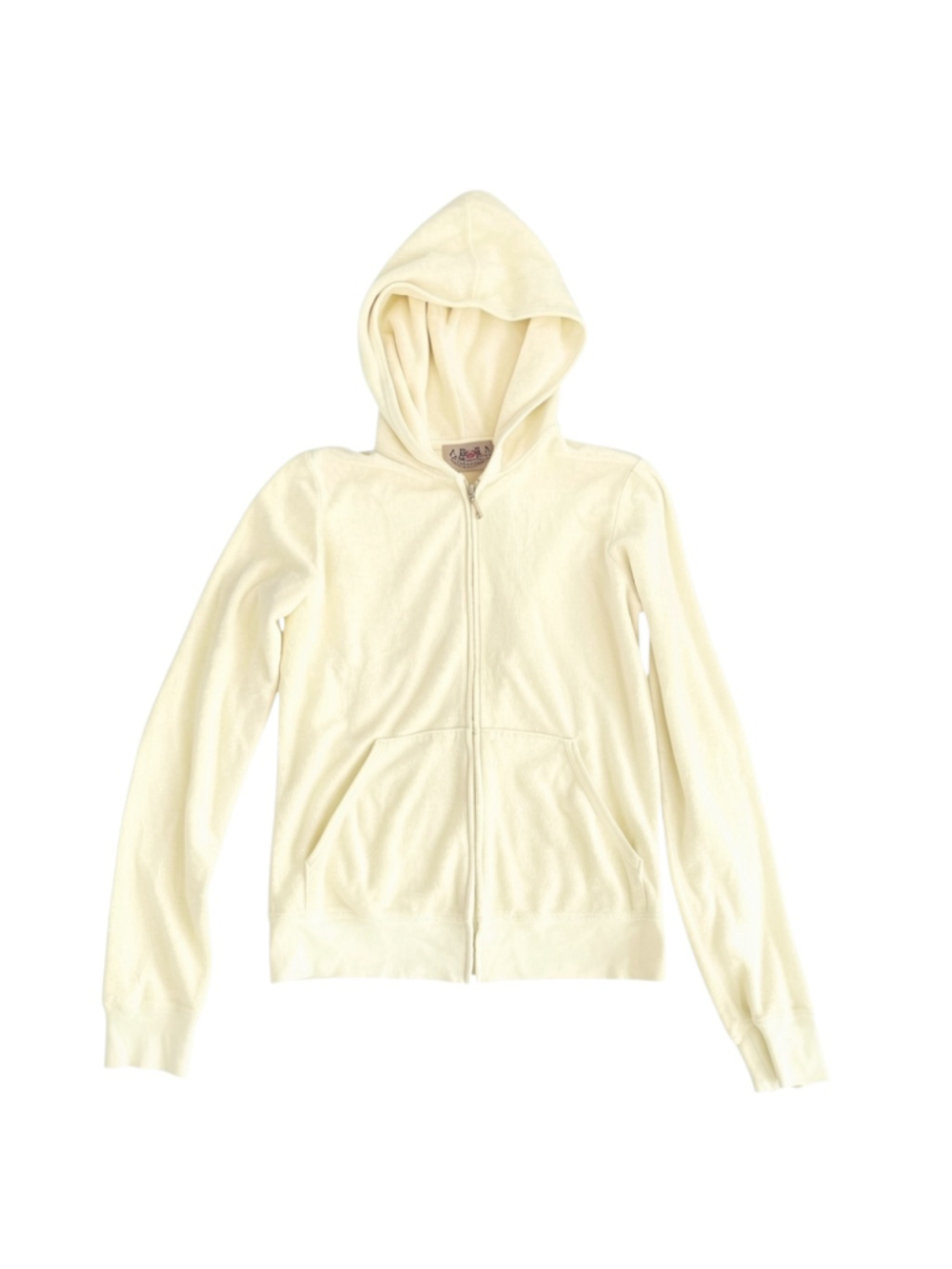 Juicy Couture Yellow Classic Full-Zip Hoodie Top M - Picture 2 of 6